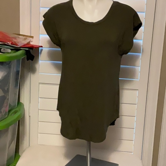 Olive Green Short Sleeve Women's Tee - Picture 1 of 7
